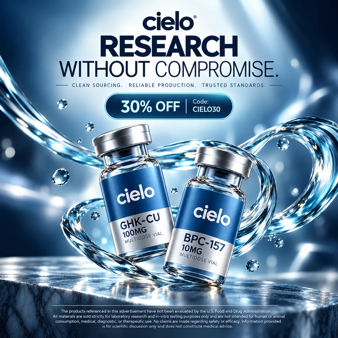 Alternate ad creative variant for a peptide brand
